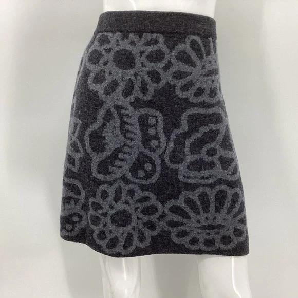 *** marimekko UNIQLO Grey Knit Wool Skirt *** NWT *** XS - Picture 1 of 6